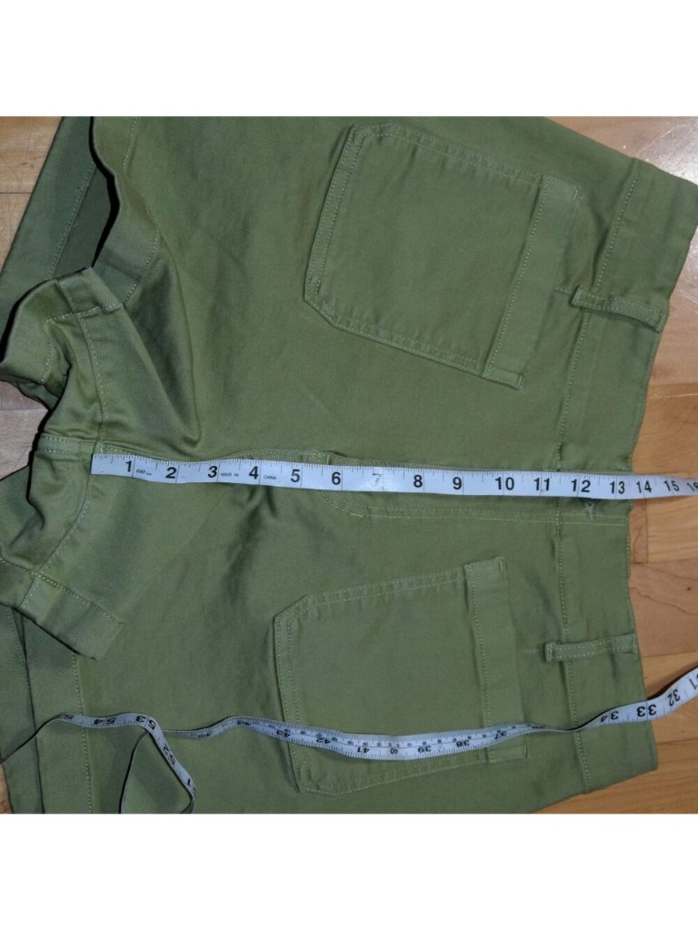 LC Lauren Conrad Women's Sz 14 Green Super High-Rise Shorts - Picture 5 of 7